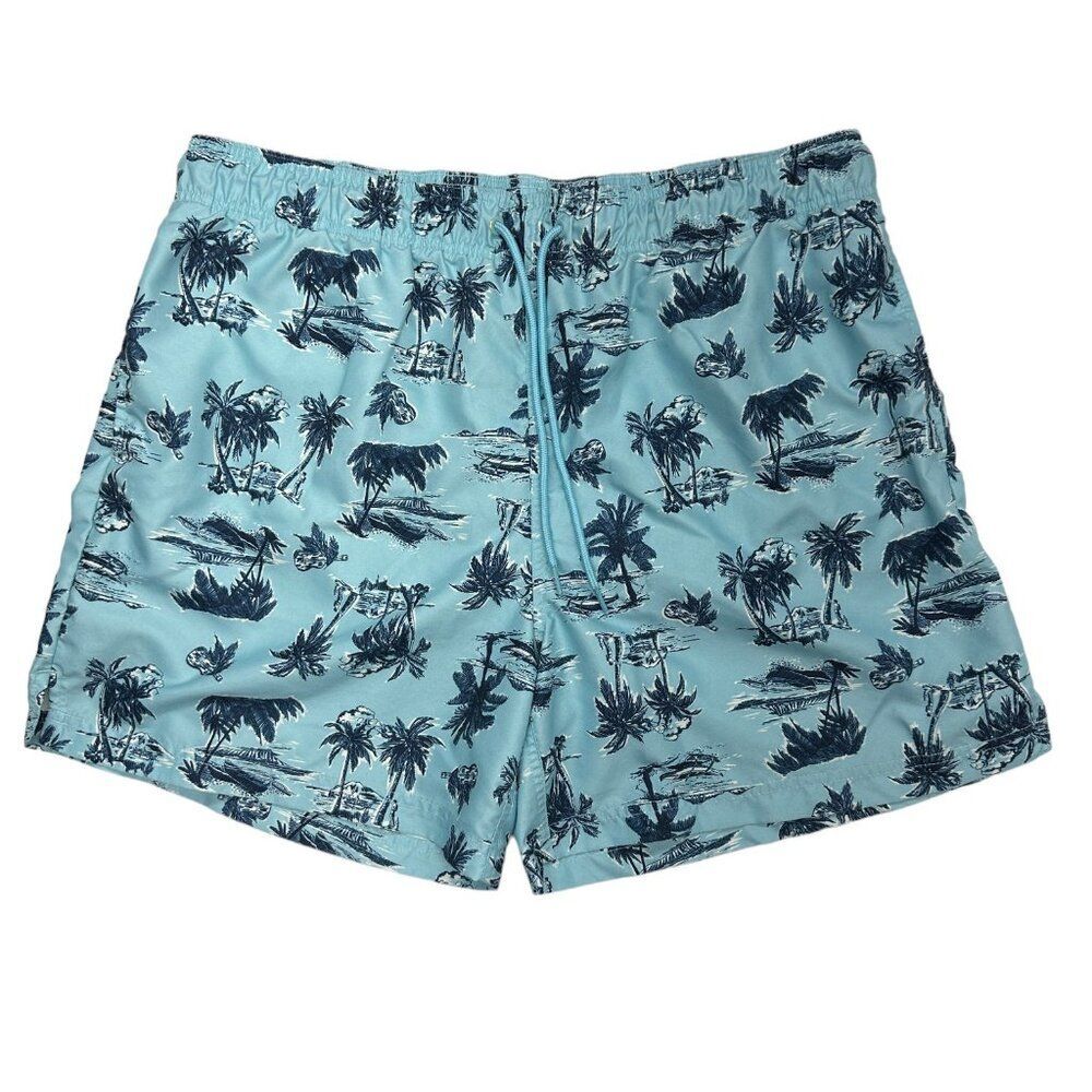 George Blue Tropics Swim Trunks (XL/40-42)